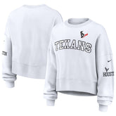 Houston Texans Women's Oversized Pullover Sweatshirt - White | Nike sale