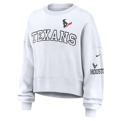 Houston Texans Women's Oversized Pullover Sweatshirt - White | Nike sale