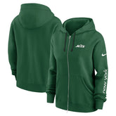 New York Jets Women's Phoenix Full-Zip Hoodie - Green | Nike outlet