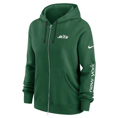 New York Jets Women's Phoenix Full-Zip Hoodie - Green | Nike outlet