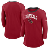 Arizona Cardinals Women's 3/4 Sleeve Raglan Fashion Top - Cardinal | Nike cheap