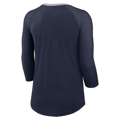 Seattle Seahawks Women's 3/4 Sleeve Raglan Fashion Top - Navy | Nike for sale