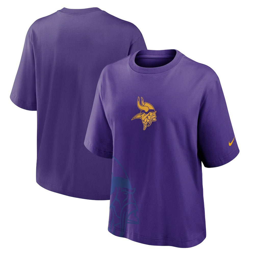 Minnesota Vikings Women's Boxy T-Shirt - Purple | Nike discount