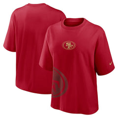 San Francisco 49ers Women's Boxy T-Shirt - Scarlet | Nike for sale