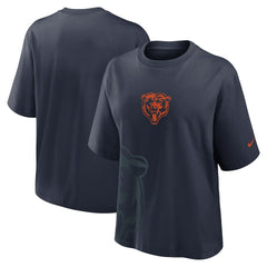 Chicago Bears Women's Boxy T-Shirt - Navy | Nike on sale