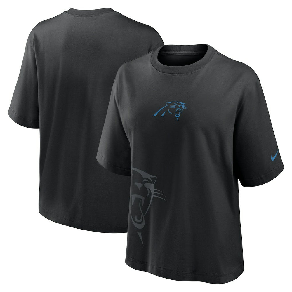 Carolina Panthers Women's Boxy T-Shirt - Black | Nike for sale