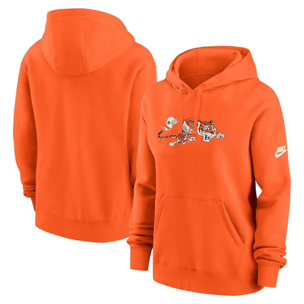 Cincinnati Bengals Women's Club Fleece Hoodie - Orange | Nike outlet