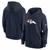Denver Broncos Women's Club Fleece Hoodie - Navy | Nike online