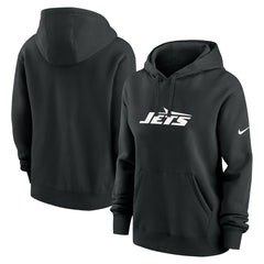 New York Jets Women's Club Fleece Hoodie - Black | Nike for sale