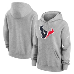 Houston Texans Women's Club Fleece Hoodie - Heather Gray | Nike on sale