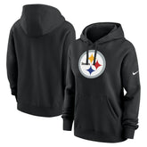 Pittsburgh Steelers Women's Club Fleece Hoodie - Black | Nike outlet