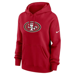 San Francisco 49ers Women's Club Fleece Hoodie - Scarlet | Nike cheap