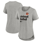 Cincinnati Bengals Women's Team Shout-Out Tri-Blend T-Shirt - Heather Gray | Nike online