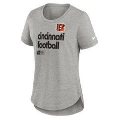 Cincinnati Bengals Women's Team Shout-Out Tri-Blend T-Shirt - Heather Gray | Nike online