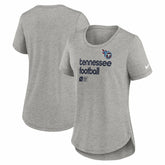 Tennessee Titans Women's Team Shout Out Tri-Blend T-Shirt - Heather Gray | Nike on sale