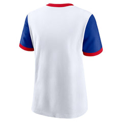 Buffalo Bills Women's Rewind Ringer T-Shirt - White/Royal | Nike sale