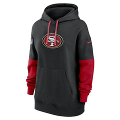San Francisco 49ers Women's Sideline Essential Hoodie - Black | Nike for sale