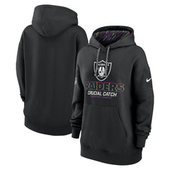 Las Vegas Raiders Women's 2024 NFL Crucial Catch Club Pullover Hoodie - Black | Nike discount