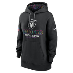 Las Vegas Raiders Women's 2024 NFL Crucial Catch Club Pullover Hoodie - Black | Nike discount