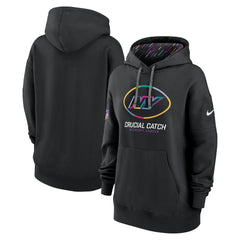New York Jets Women's 2024 NFL Crucial Catch Club Pullover Hoodie - Black | Nike on sale
