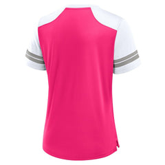 Dallas Cowboys Women's Play Script Lace-Up T-Shirt - Pink discount