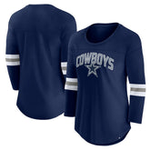 Dallas Cowboys Women's First Team Arch Logo 3/4 Sleeve T-Shirt - Navy on sale