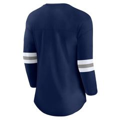 Dallas Cowboys Women's First Team Arch Logo 3/4 Sleeve T-Shirt - Navy on sale