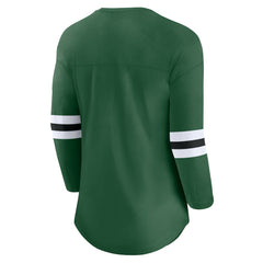 New York Jets Women's First Team Arch Logo 3/4 Sleeve T-Shirt - Green cheap