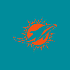 Miami Dolphins Women's Backup Option Long Sleeve Hoodie T-Shirt - Aqua/White outlet