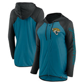 Jacksonville Jaguars Women's Script Full-Zip Hoodie - Teal/Black outlet