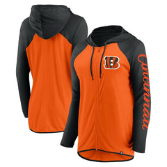 Cincinnati Bengals Women's Script Full-Zip Hoodie - Orange/Black online