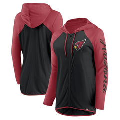 Arizona Cardinals Women's Script Full-Zip Hoodie - Black/Cardinal online