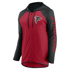 Atlanta Falcons Women's Script Full-Zip Hoodie - Red/Black discount