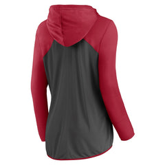 Tampa Bay Buccaneers Women's Script Full-Zip Hoodie - Pewter/Red outlet