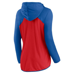 New York Giants Women's Script Full-Zip Hoodie - Red/Royal on sale
