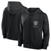 Las Vegas Raiders Women's Script Lock Full-Zip Hoodie - Black discount