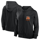 Cincinnati Bengals Women's Script Lock Full-Zip Hoodie - Black online