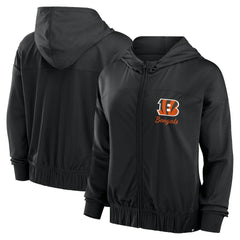 Cincinnati Bengals Women's Script Lock Full-Zip Hoodie - Black online