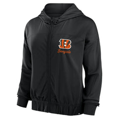 Cincinnati Bengals Women's Script Lock Full-Zip Hoodie - Black online