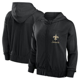 New Orleans Saints Women's Script Lock Full-Zip Hoodie - Black outlet