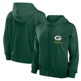 Green Bay Packers Women's Script Lock Full-Zip Hoodie - Green for sale