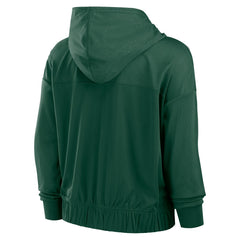 Green Bay Packers Women's Script Lock Full-Zip Hoodie - Green for sale