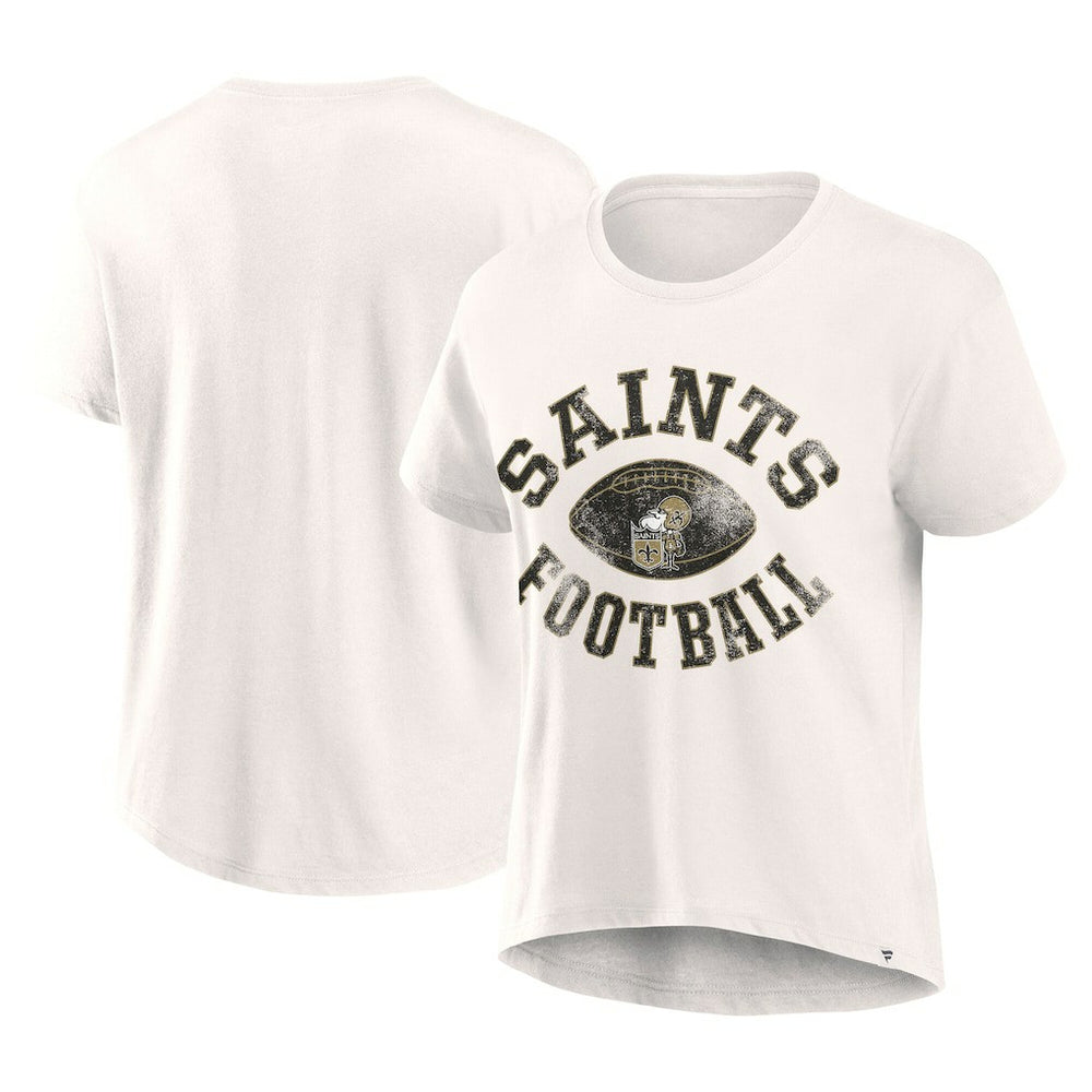 New Orleans Saints Women's Football Home Fashion T-Shirt - Cream sale
