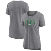 New York Jets Women's Up the Middle Tri-Blend T-Shirt - Heather Gray for sale