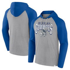Dallas Cowboys Under Center Long Sleeve Hoodie T-Shirt - Silver/Navy outlet