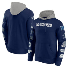 Dallas Cowboys Patched Out Pullover Hoodie - Navy/Silver online