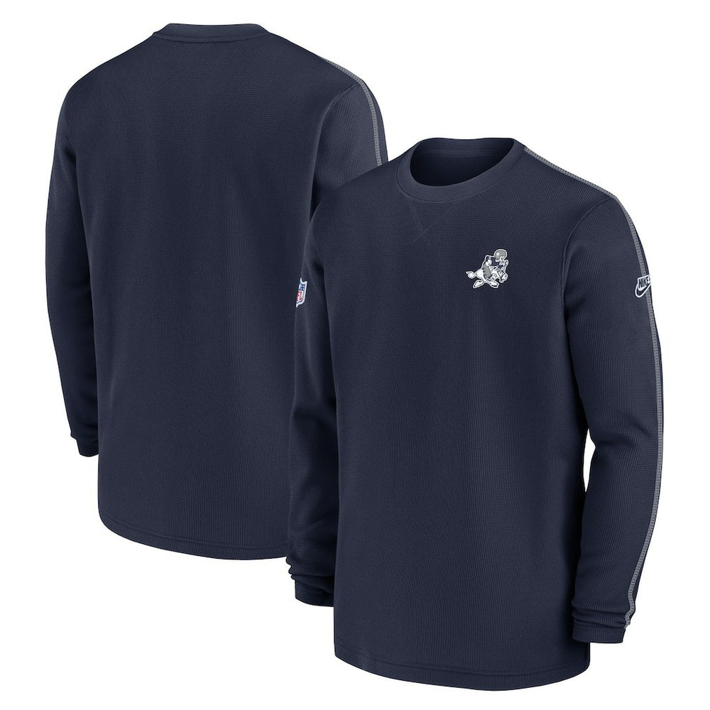 Dallas Cowboys 2024 Sideline Coach Vintage Pullover Sweatshirt - Navy | Nike for sale