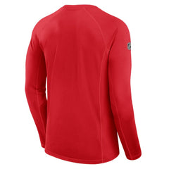 Calgary Flames Fanatics Authentic Pro Rink Tech Long Sleeve T-Shirt Red