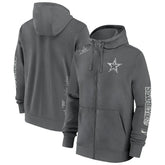 Dallas Cowboys Primetime Club Full-Zip Hoodie - Charcoal | Nike outlet