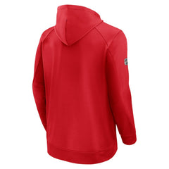 New York Rangers Fanatics Authentic Pro Rink Fleece Pullover Hoodie Red